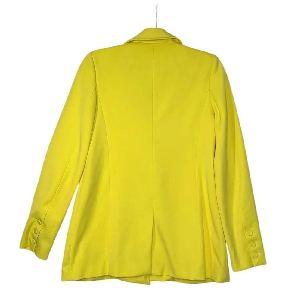 Favorite Daughter Yellow Double Breasted Oversized Blazer | Size S